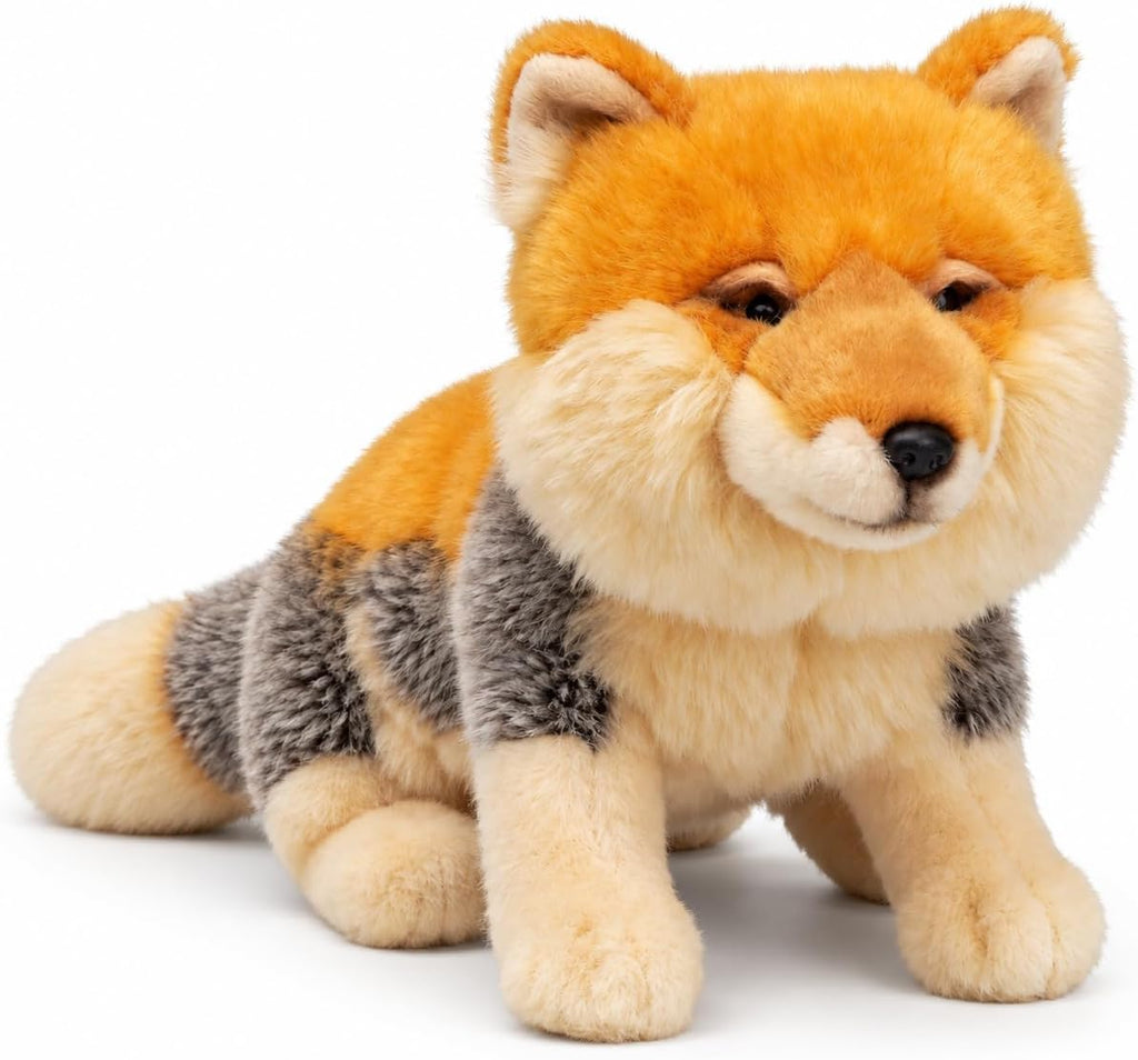 Peluche realista de zorro tibetano, divertido animal de peluche