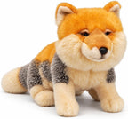 Peluche realista de zorro tibetano, divertido animal de peluche