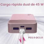 JUOVI Cargador portátil 45W 20000mAh Ayuno Banco de energía de carga