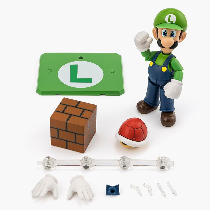 TAMASHII NATIONS - Super Mario - Figura de acción Luigi S.H.Figuarts