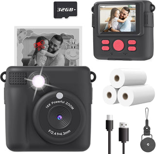 ESOXOFFORE Cámara de impresión instantánea para niños, regalos de c...