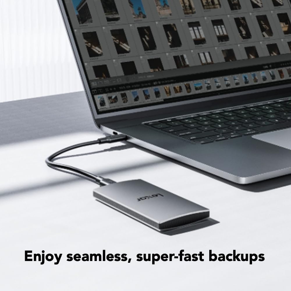 Lexar SSD externo ES3 de 2 TB, lectura de hasta 1050 MB\/s, expansi...