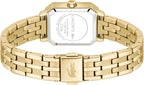 Lacoste Reloj de pulsera o correa de cuero de cuarzo Parisienne para mujer, 0.866 in