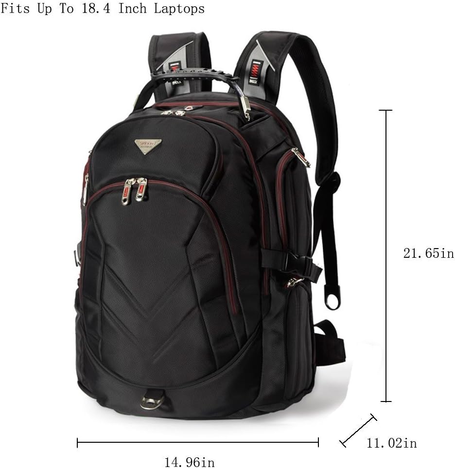 FreeBiz mochila para laptop de 18.4 pulgadas, apta para laptops par...