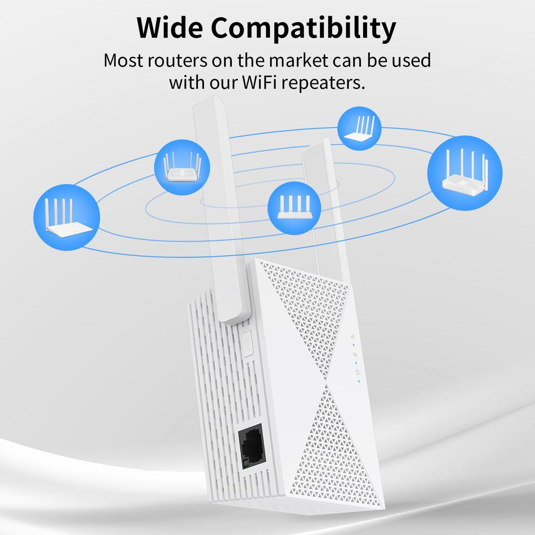 Extensor de Señal WiFi Más Rápido - Cobertura de Hasta
