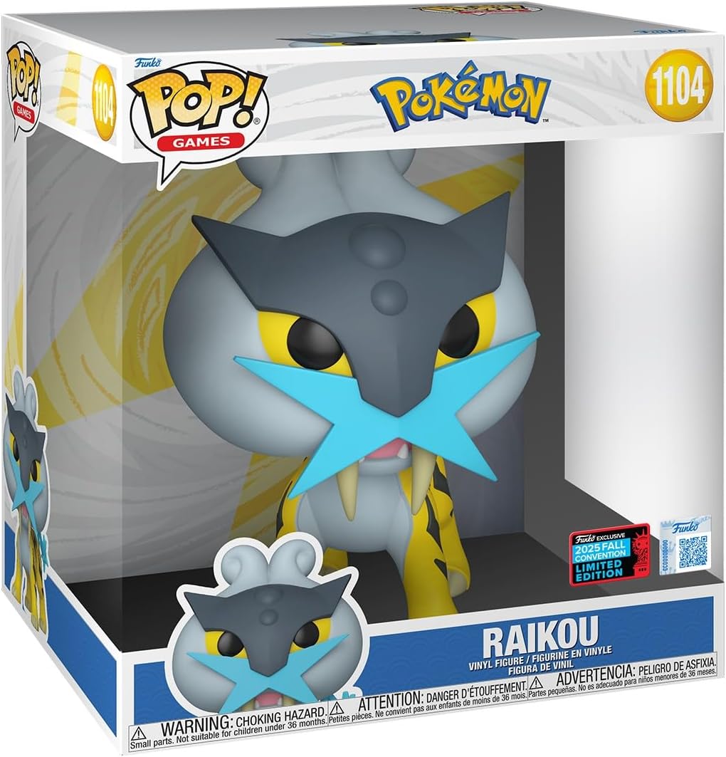 Funko POP! Jumbo: Pokémon - Raikou - Exclusivo de Amazon