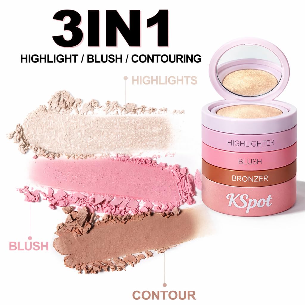 kspot On the Go Touch Up Duo, 4 in 1 Makeup Pen and 3 in 1 Face Pal...
