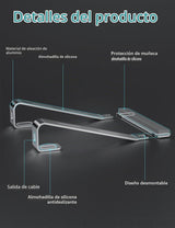 JCZT Soporte de aluminio para laptop, soporte para portátil con rep...
