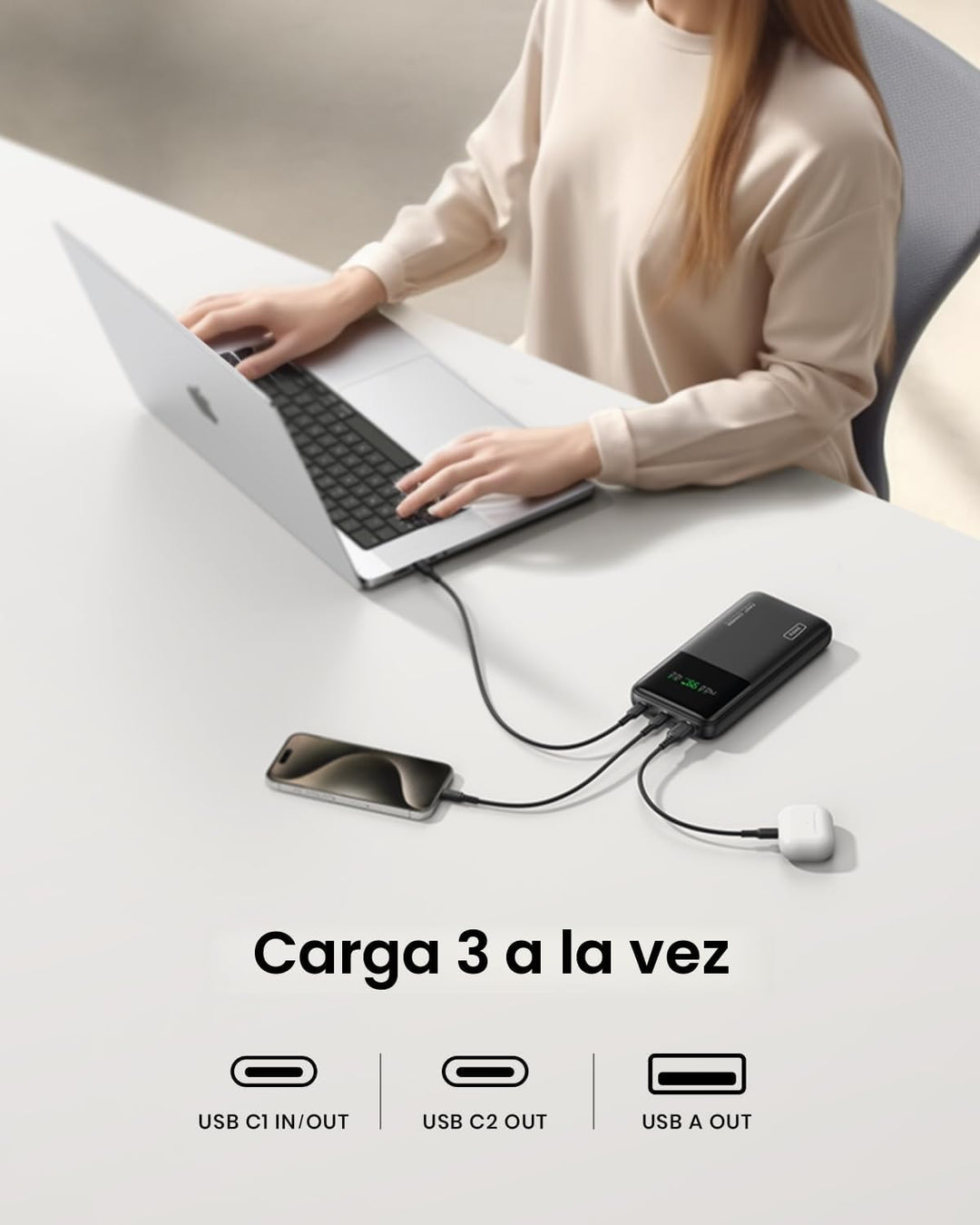 INIU Banco del poder del ordenador portátil, paquete de batería de...