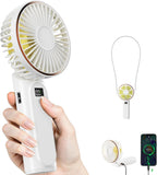 TUNISE Ventilador de Mano Portátil, Ventilador Portátil Recargable,...