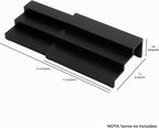 Organizador de especias expandible de 3 niveles, color negro