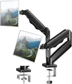 Soporte de escritorio con brazo de monitor doble para pantallas de máximo