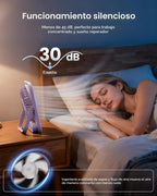 Otlonpe Ventilador de escritorio personal portátil alimentado por b...