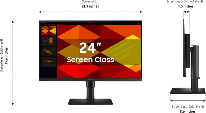 Samsung 24" (S40GD) Monitor de negocios sin bordes con panel IP...