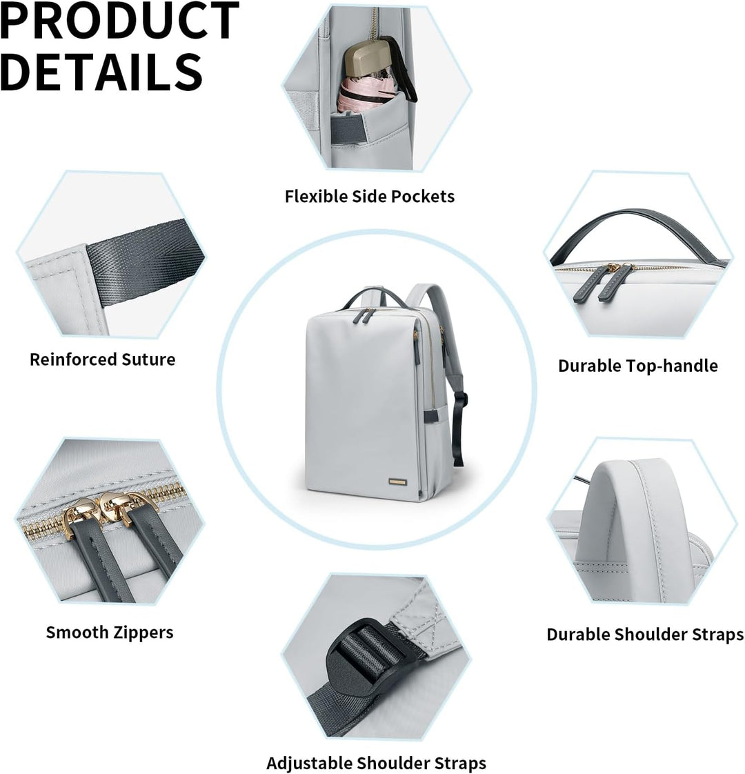 GOLF SUPAGS Elegante mochila para computadora portátil para mujer,...
