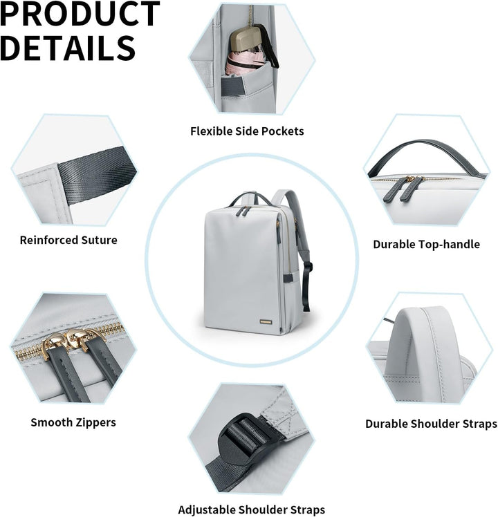 GOLF SUPAGS Elegante mochila para computadora portátil para mujer,...