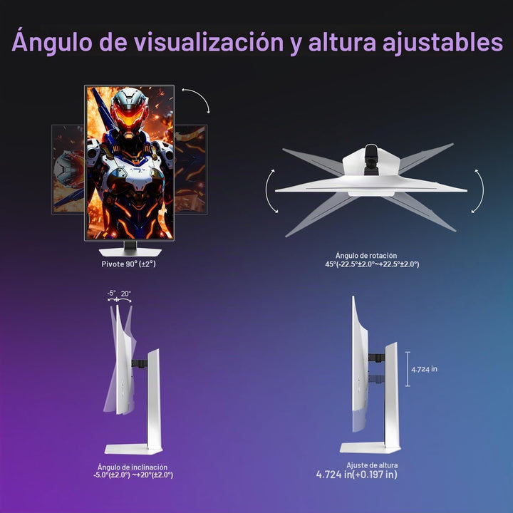 ArcticPro - Monitor de juegos QD-OLED de 27 pulgadas, 240Hz, 0.03ms...