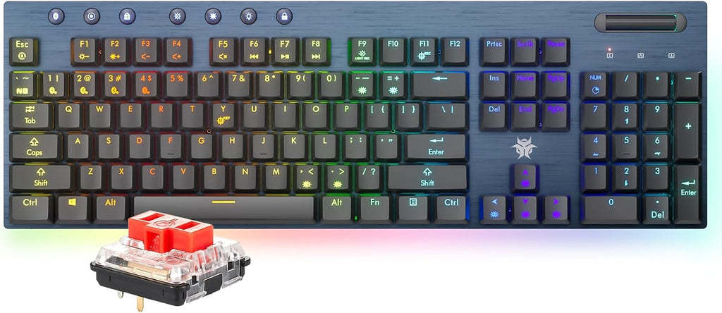 Hexgears Teclado mecánico de perfil bajo de tamaño completo GK1702 - Lineal