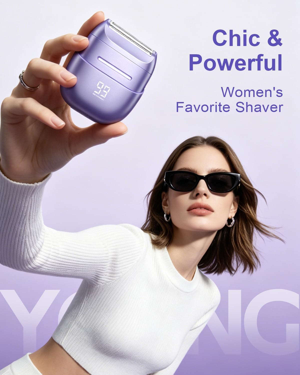 UNIMIKO Afeitadora eléctrica para mujer, impermeable, mini maquinil...
