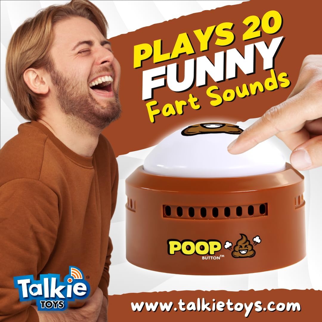 Talkie Toys Products Botón de Popó - Se ilumina y
