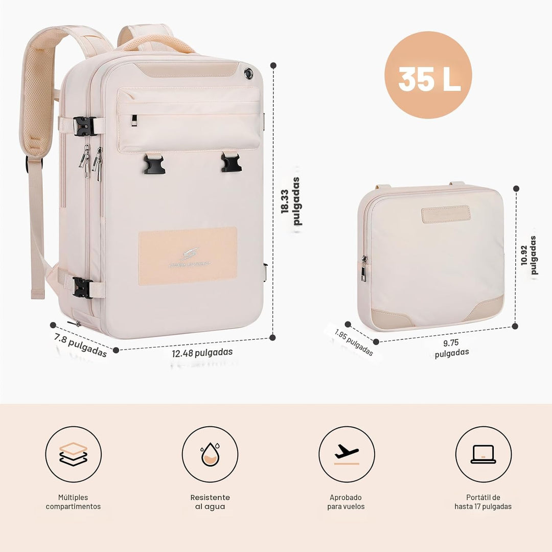 Maelstrom Mochila de viaje para mujeres y hombres, mochila para lap...