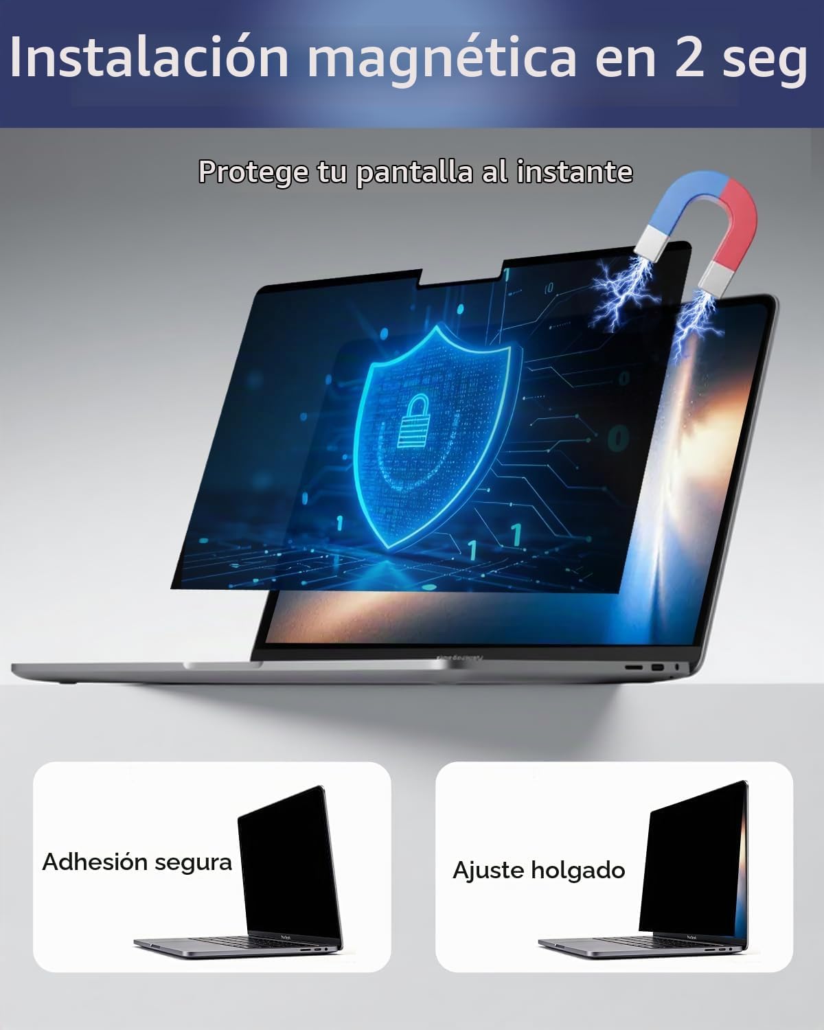 Pantalla magnética de privacidad para laptop de 16 pulgadas 16:10,...
