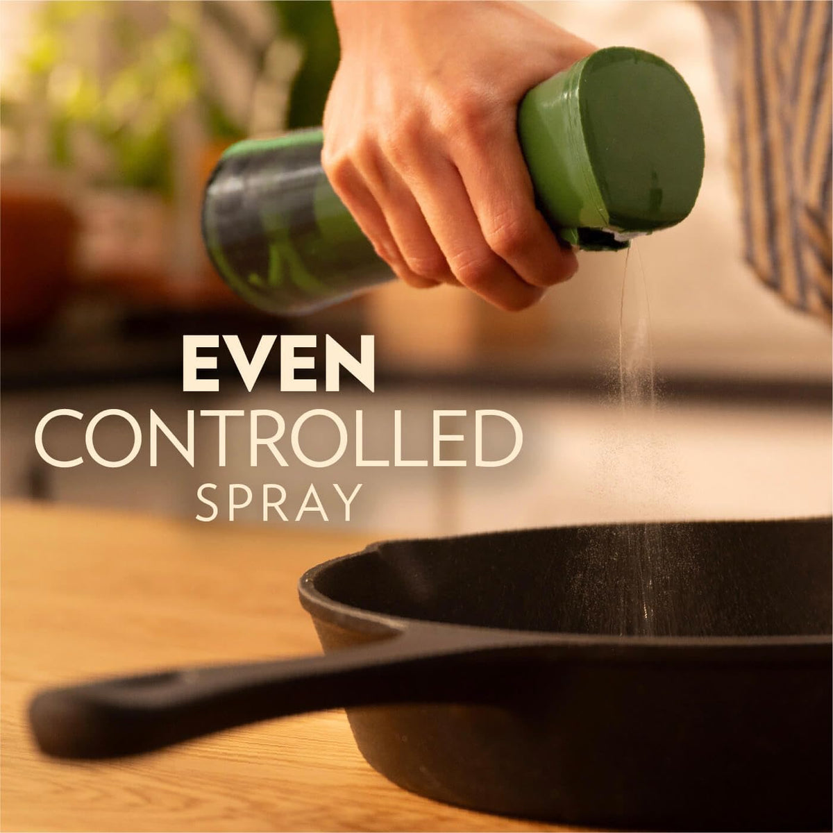 FLAIROSOL OLIVIA SIGNATURE Pulverizador de Aceite para Cocinar, Vidrio 200ml, Verde/Oro