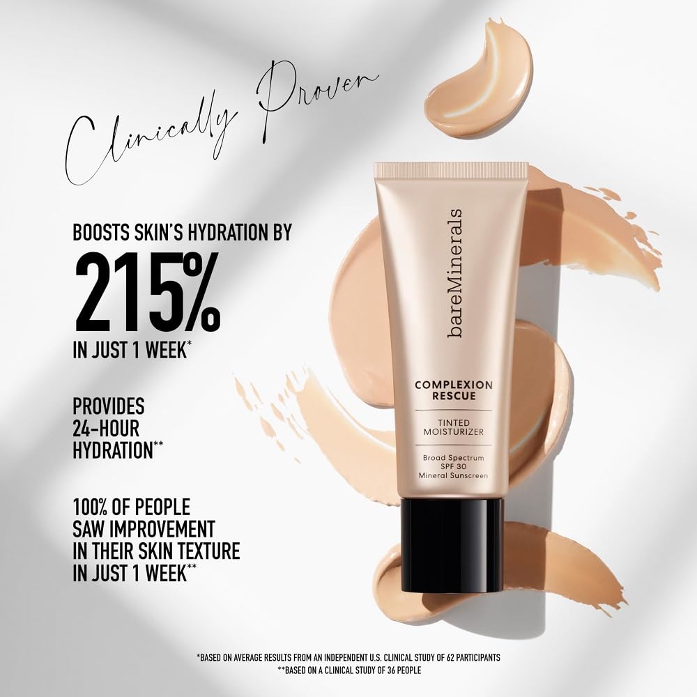 bareMinerals Complexion Rescue - Hidratante tintado para rostro con...