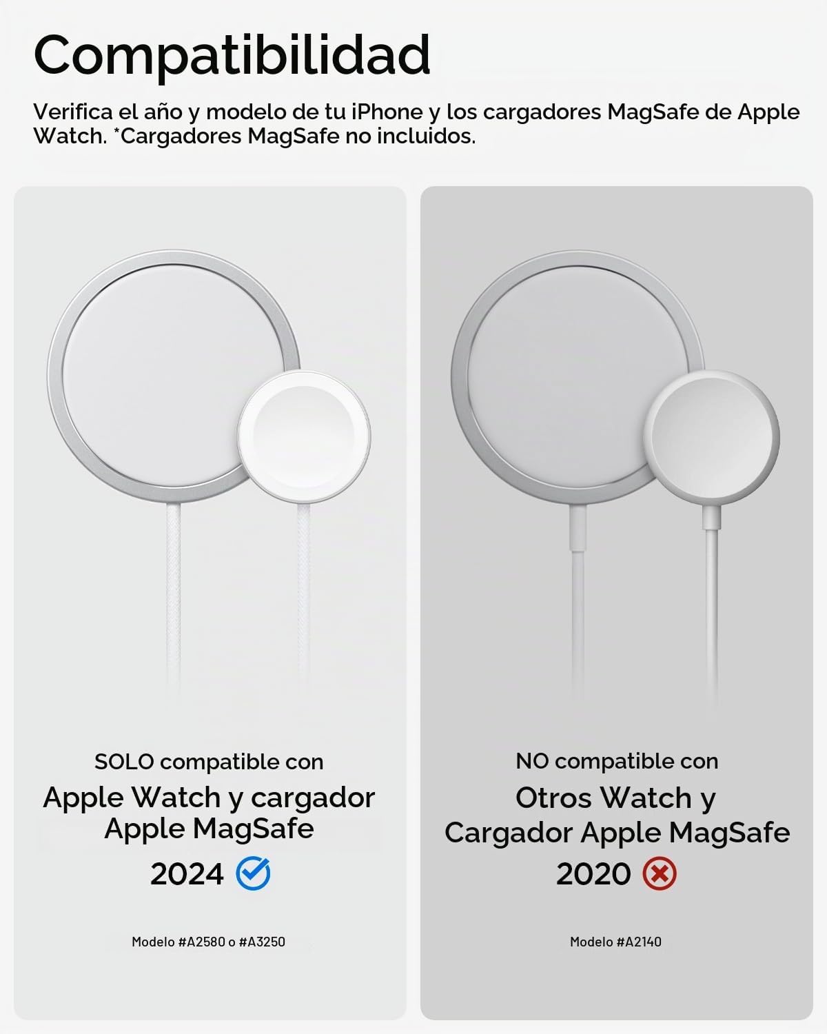 Spigen para MagSafe (25W), funda con soporte para cargador de Apple Watch