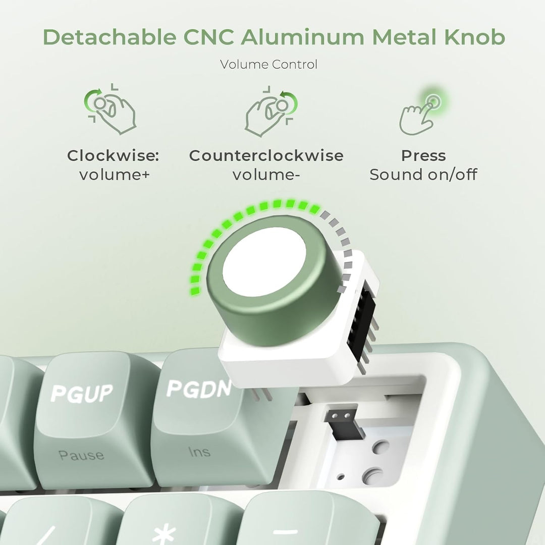 RK ROYAL KLUDGE R98 Pro - Teclado mecánico con cable, teclado RGB p...