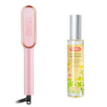 TYMO Cepillo alisador de cabello rosa Ring + spray de aceite para el cabello TYMO