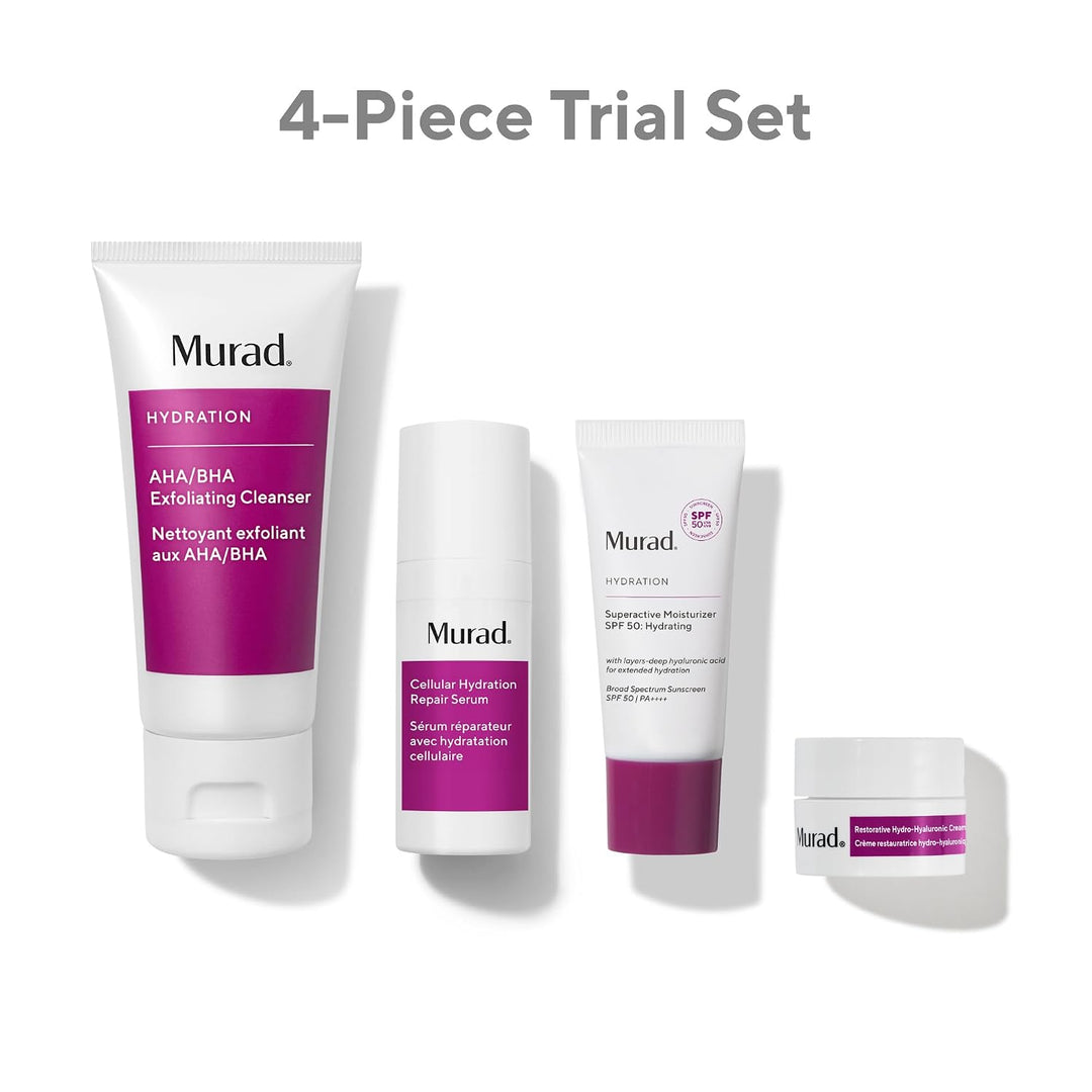 Murad Kit de prueba de hidratación: juego de piel húmeda con limpia...