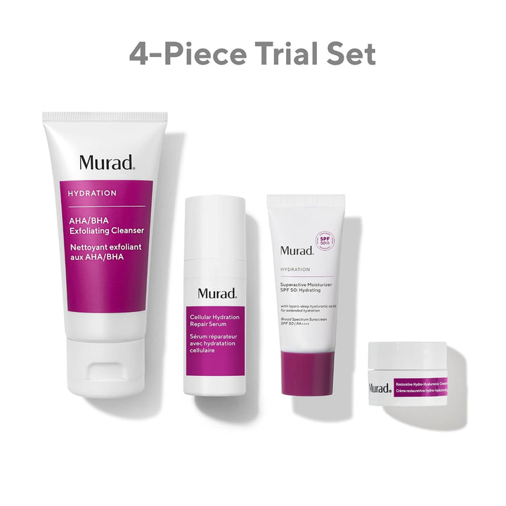 Murad Kit de prueba de hidratación: juego de piel húmeda con limpia...