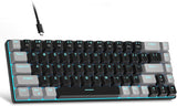 MageGee MK-Box - Teclado mecánico portátil 60% para juegos, retroil...