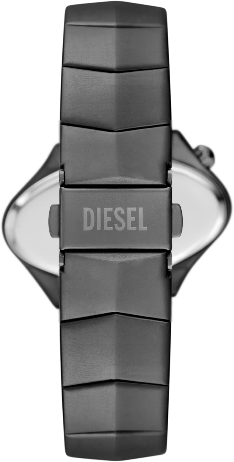 Reloj Diesel para hombre D-Rush de tres agujas en acero inoxidable color gunmetal (Modelo: DZ2229)