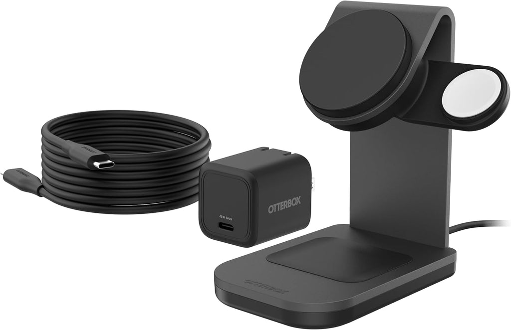 OtterBox Soporte de carga inalámbrico 3 en 1, negro