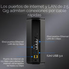 NETGEAR Router WiFi 7 de tres bandas Nighthawk (RS280S)