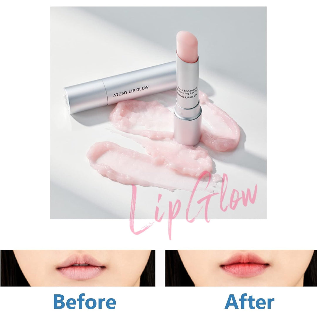 Atomy Lip Glow 0.12 oz x 2 EA - Bálsamo hidratante para el cuidado...