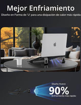JCZT Soporte de aluminio para laptop, soporte para portátil con rep...