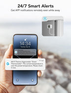 GoveeLife Termómetro WiFi para refrigerador, paquete de 1 con puerta de