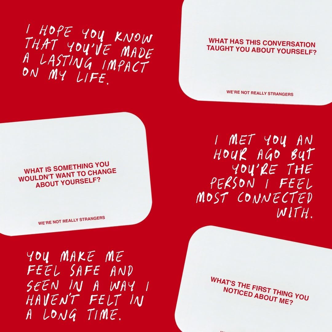 WE'RE NOT REALLY STRANGERS Card Game, Conversation Card Game para Adults
