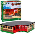 Brio World - 33736 Grand Roundhouse | Accesorio de tren de juguete de 2 piezas para niños a partir de 3 años
