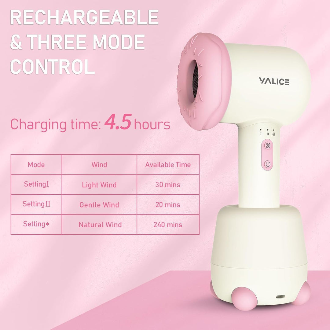 YALICE Secador de pelo inalámbrico para bebés y niños, secador de p...