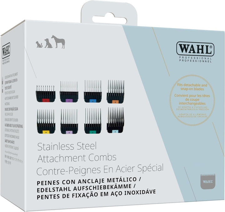 Wahl Pro Animal - Juego de peine guía de acero inoxidable para cort...