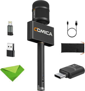 COMICA Revo S - Micrófono inalámbrico de mano para entrevistas, mic...