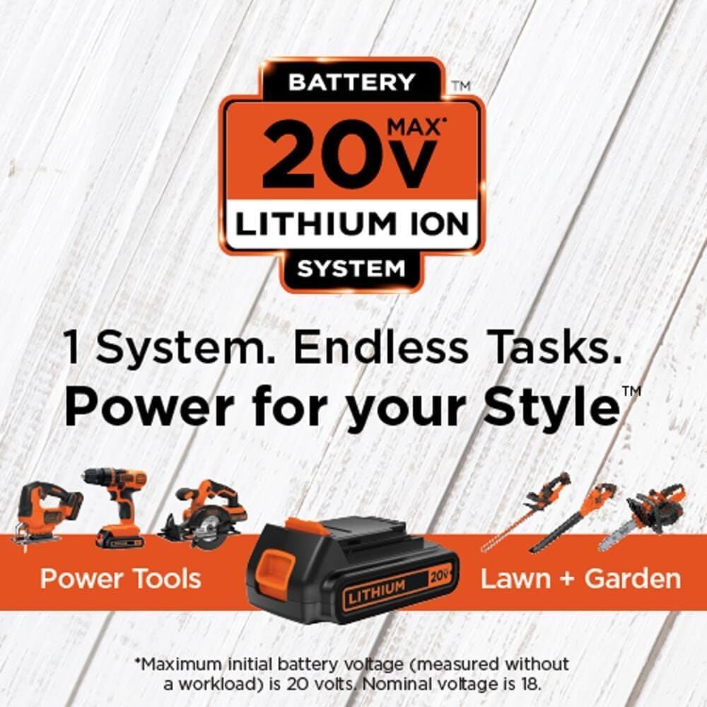 Destornillador/perforadora Black & Decker 20 V MAX con 1 baterías de litio