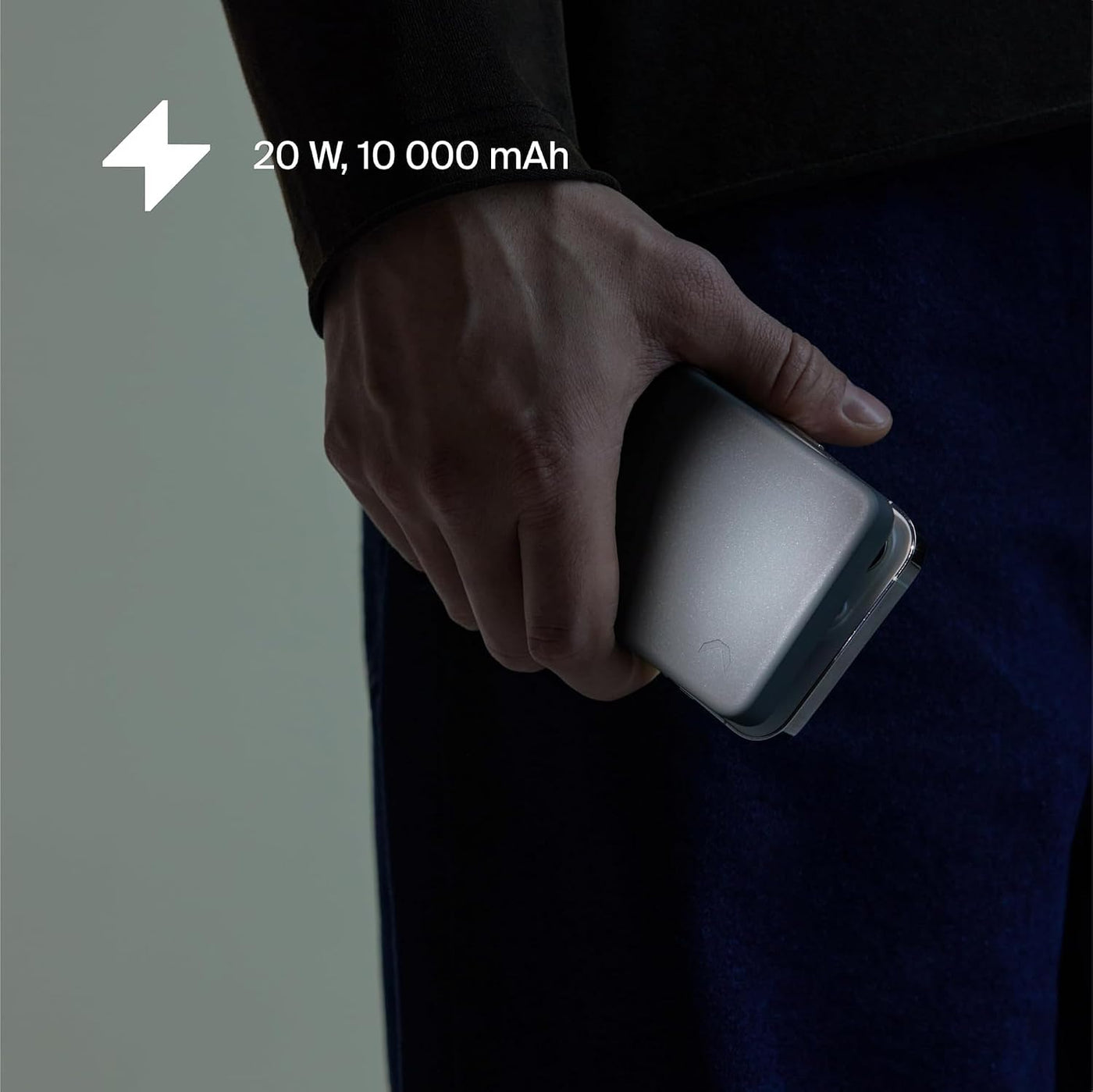Clemm Banco de energía inalámbrico magnético de 10000 mAh, cargador...