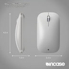 Incase Ratón móvil moderno diseñado por Microsoft, inalámbrico, platino
