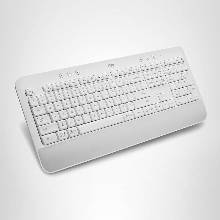 Logitech Signature K650 Comfort - Teclado inalámbrico de tamaño com...