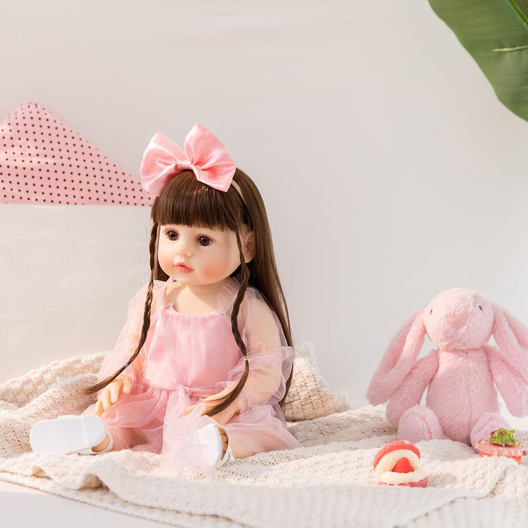 PUAMUBUA Muñecas Reborn de 22 pulgadas, muñeca realista de bebé niñ...